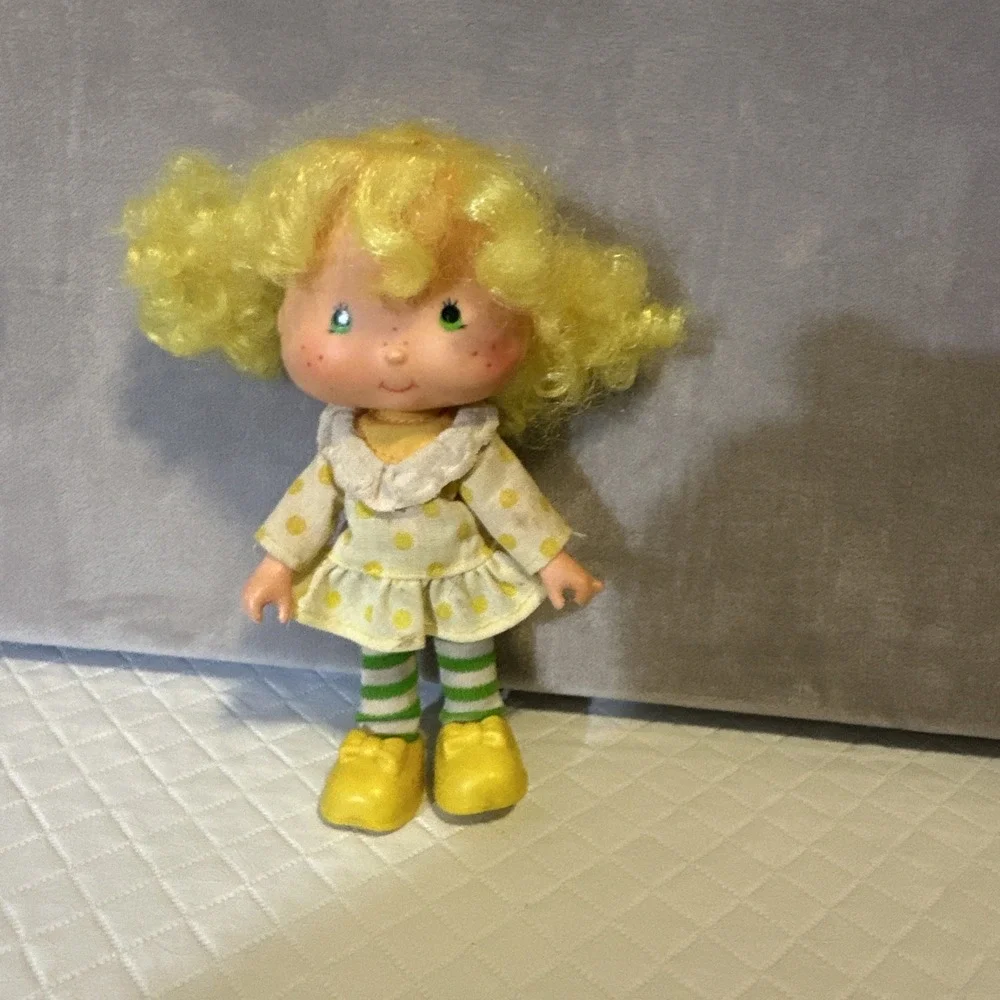 Strawberry Shortcake VINTAGE 1980's LEMON MERINGUE Doll Outfit - Missing Hat